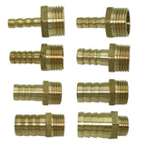 Maxbell 1x Brass Barbed Hose Fitting Connector Adapter with Male Pipe 6mm Barb Dia