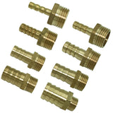 Maxbell 1x Brass Barbed Hose Fitting Connector Adapter with Male Pipe 6mm Barb Dia