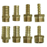 Maxbell 1x Brass Barbed Hose Fitting Connector Adapter with Male Pipe 6mm Barb Dia