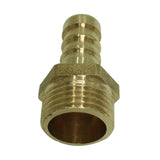 Maxbell 1x Brass Barbed Hose Fitting Connector Adapter with Male Pipe 12mm Barb Dia
