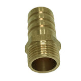 Maxbell 1x Brass Barbed Hose Fitting Connector Adapter with Male Pipe 19mm Barb Dia