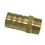 Maxbell 1x Brass Barbed Hose Fitting Connector Adapter with Male Pipe 19mm Barb Dia