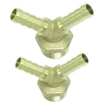 Max Brass 1/2 inch Thread Two Way Quick Joint Coupler Fittings 20mm X 8mm