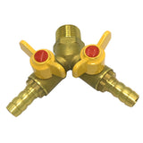 Max Brass 1/2 inch Male Thread 2 Plug-in Valve Pneumatic Quick Coupler Fittings