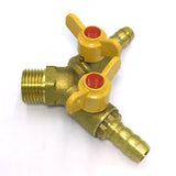 Max Brass 1/2 inch Male Thread 2 Plug-in Valve Pneumatic Quick Coupler Fittings