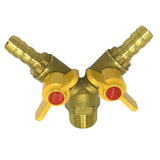 Max Brass 1/2 inch Male Thread 2 Plug-in Valve Pneumatic Quick Coupler Fittings