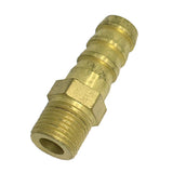 Max Brass Male Thread Hose Pipe Fitting, 1/8'' Male Pipe Connector Kit DN6x8mm