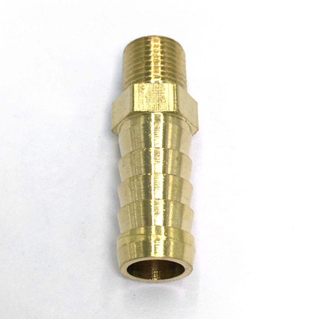 Max Brass Male Thread Hose Pipe Fitting, 1/8'' Male Pipe Connector Kit DN6x10mm
