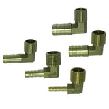 Max Brass Barb Hose Fitting 90 Degree Hose Barbed Connector  6mm Barbed
