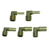 Max Brass Barb Hose Fitting 90 Degree Hose Barbed Connector  6mm Barbed