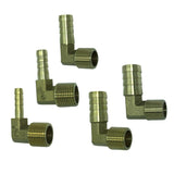 Max Brass Barb Hose Fitting 90 Degree Hose Barbed Connector  6mm Barbed