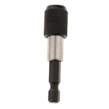 Maxbell 1Pc 1/4 Screwdriver Extension Quick Release Hex Shank Holder Drill Bit Black 60mm
