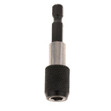 Maxbell 1Pc 1/4 Screwdriver Extension Quick Release Hex Shank Holder Drill Bit Black 60mm