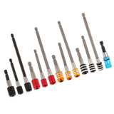 Maxbell 1Pc 1/4 Screwdriver Extension Quick Release Hex Shank Holder Drill Bit Black 60mm