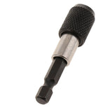 Maxbell 1Pc 1/4 Screwdriver Extension Quick Release Hex Shank Holder Drill Bit Black 60mm