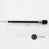Maxbell 1Pc 1/4 Screwdriver Extension Quick Release Hex Shank Holder Drill Bit Black 150mm
