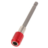 Maxbell 1Pc 1/4 Screwdriver Extension Quick Release Hex Shank Holder Drill Bit Red 100mm
