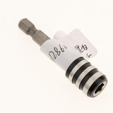 Maxbell 1Pc 1/4 Screwdriver Extension Quick Release Hex Shank Holder Drill Bit Black White 60mm