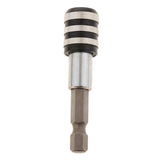 Maxbell 1Pc 1/4 Screwdriver Extension Quick Release Hex Shank Holder Drill Bit Black White 60mm