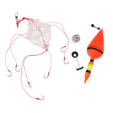 Max Explosive Fishing Hooks Spherical Feeder with Sharpened Fishhooks A