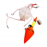 Max Explosive Fishing Hooks Spherical Feeder with Sharpened Fishhooks A