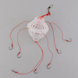 Max Explosive Fishing Hooks Spherical Feeder with Sharpened Fishhooks A
