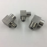 Max Double Head Right Angle Pipe Fitting Threaded Elbow Connector 1 point x 9 mouth