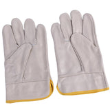 Max 25cm Cowhide Protective Gloves Labor Safety Hands Cover for Welding Beige