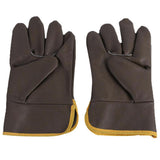 Max 25cm Cowhide Protective Gloves Labor Safety Hands Cover for Welding Brown