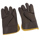 Max 25cm Cowhide Protective Gloves Labor Safety Hands Cover for Welding Brown