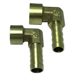 Max Brass 90 Degree Female Thread Hose Pipe Fitting, 1/4'' Connector DN8x8mm