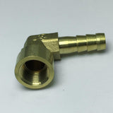 Max Brass 90 Degree Female Thread Hose Pipe Fitting, 1/4'' Connector DN8x8mm