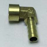 Max Brass 90 Degree Female Thread Hose Pipe Fitting, 1/4'' Connector DN8x8mm
