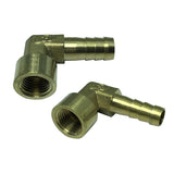 Max Brass 90 Degree Female Thread Hose Pipe Fitting, 1/4'' Connector DN8x8mm