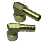 Max Brass 90 Degree Female Thread Hose Pipe Fitting, 1/4'' Connector DN8x8mm