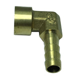 Max Brass 90 Degree Female Thread Hose Pipe Fitting, 1/4'' Connector DN8x8mm