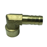 Max Brass 90 Degree Female Thread Hose Pipe Fitting, 1/4'' Connector DN8x10mm