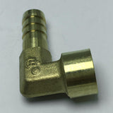 Max Brass 90 Degree Female Thread Hose Pipe Fitting, 1/4'' Connector DN8x10mm