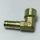 Max Brass 90 Degree Female Thread Hose Pipe Fitting, 1/4'' Connector DN8x10mm