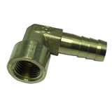 Max Brass 90 Degree Female Thread Hose Pipe Fitting, 1/4'' Connector DN8x10mm