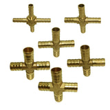 Max Brass Metal Pipe Coupler Adapter Male Thread Cross Connector 6mm