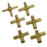 Max Brass Metal Pipe Coupler Adapter Male Thread Cross Connector 6mm