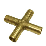 Max Brass Metal Pipe Coupler Adapter Male Thread Cross Connector 10mm