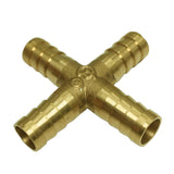 Max Brass Metal Pipe Coupler Adapter Male Thread Cross Connector 10mm