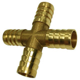 Max Brass Metal Pipe Coupler Adapter Male Thread Cross Connector 14mm