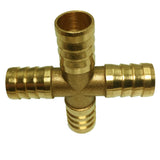 Max Brass Metal Pipe Coupler Adapter Male Thread Cross Connector 14mm