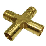 Max Brass Metal Pipe Coupler Adapter Male Thread Cross Connector 19mm