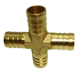 Max Brass Metal Pipe Coupler Adapter Male Thread Cross Connector 19mm