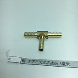Max Brass Thread T Shaped Equal Tee Connectors Adapters 6mm