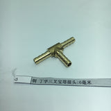 Max Brass Thread T Shaped Equal Tee Connectors Adapters 6mm